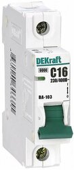 Автоматический выключатель DEKraft ВА-103 1P 40А(C) 6кА, (12062DEK)