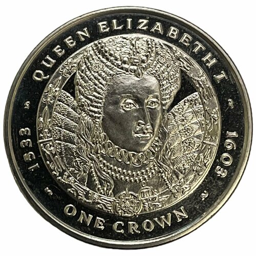 Фолклендские острова 1 крона 2007 г. (Великие британцы - Королева Елизавета I) (CN)