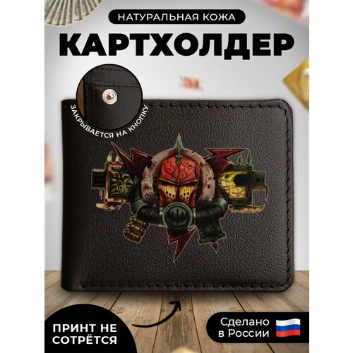 фото Визитница russian handmade kup030, натуральная кожа, 6 карманов для карт, черный