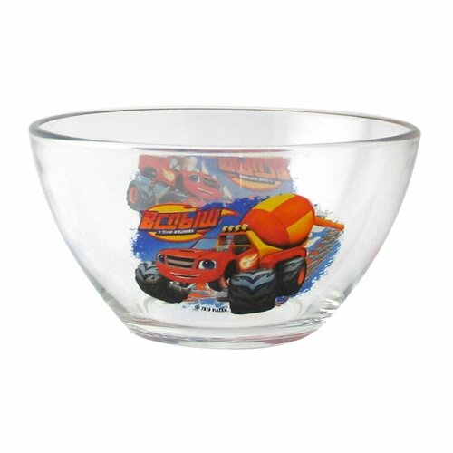 Салатник ND Play Вспыш и чудо-машинки, Бетономешалка, 12,5 см, стекло (288803)