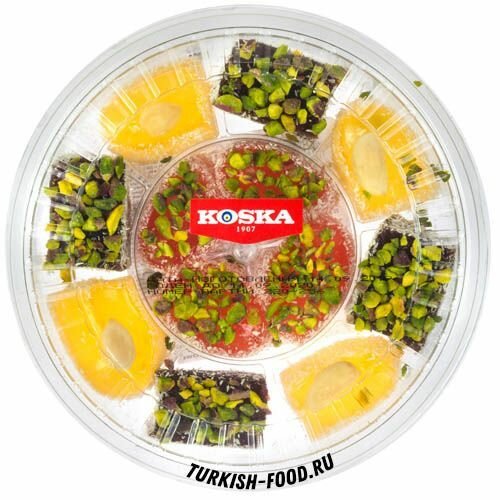 Рахат-лукум дворцовый , с миксом из орехов в кокосовой стружке, Koska, 300 г" - фото №7