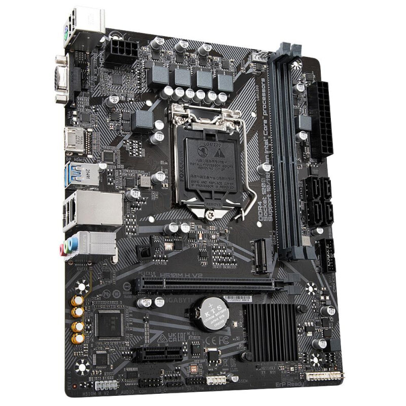 Gigabyte H510M H V2 (mATX, H470, 2хDDR4, 1хM.2, 2хPCIe, 1хHDMI, 1хD-Sub, 2хUSB 3.2, 4хUSB 2.0/1.1)