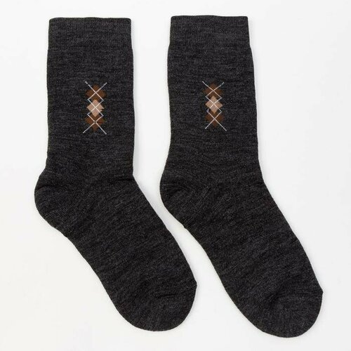 Носки GRAND LINE, размер 41/42, серый носки длинные носки 12шт размер 41 45 одноцветные однотонные деловые хлопок