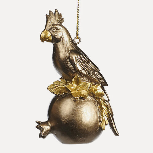 Изображение товара Елочная игрушка Какаду Фридрих - Golden Garnet 9 см, подвеска, Goodwill (Гудвилл), MC38024-2