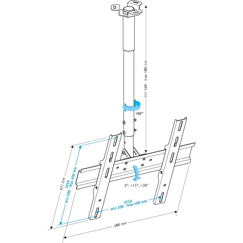 Кронейн на потолок Holder PR-101