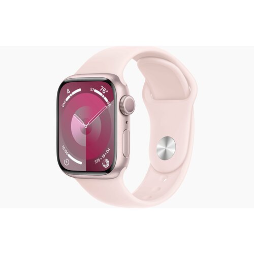 Смарт-часы Apple Watch Series 9 GPS 41mm розовый корпус (Pink) с ремешком M/L