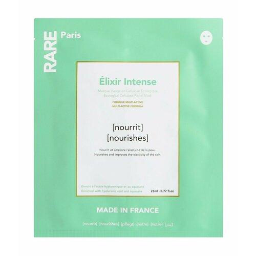 Питательная тканевая маска для лица Rare Paris elixir Intense Facial Mask