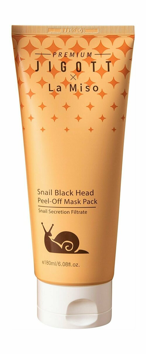 Маска пленка от черных точек с муцином улитки Premium JigottLa Miso Snail Black Head Peel Off Mask Pack