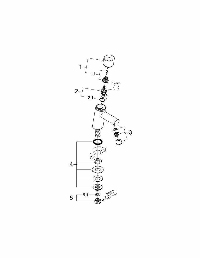 Вертикальный вентиль Grohe Concetto New 32207001 - фотография № 4