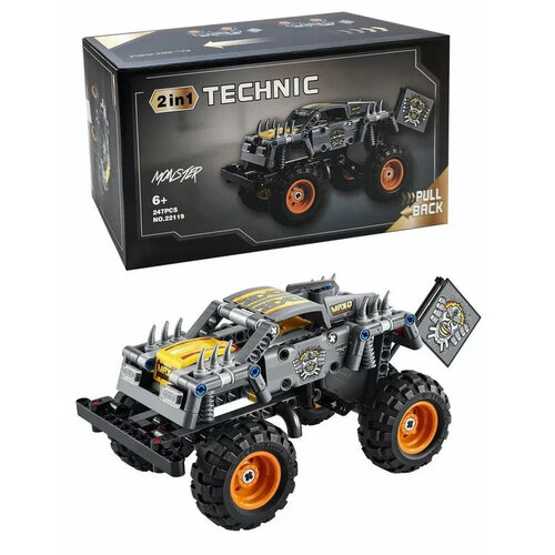 Конструктор Technic Монстры / Monster Jam Max-D с инерционным механизмом / 247 дет.