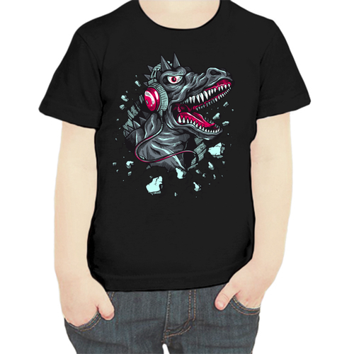 фото Футболка , размер 104, черный нет бренда