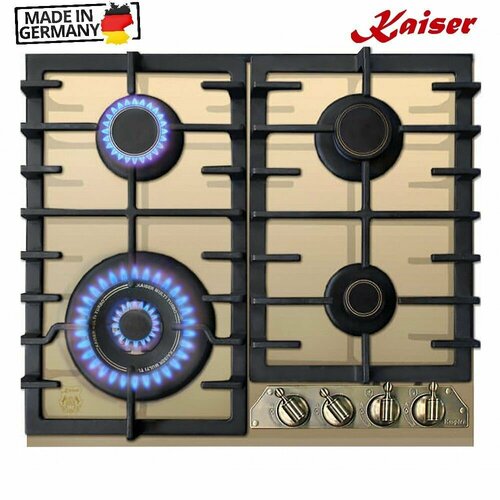 Газовая варочная панель 58х51 см Kaiser Empire KCG 6335 ElfEm Turbo бежевая 5959900₽