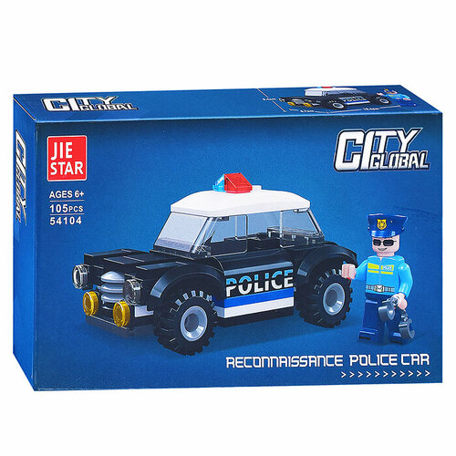 конструктор полиция 401 дет 8600 3 Конструктор 54104 Полиция (105 дет.) в коробке