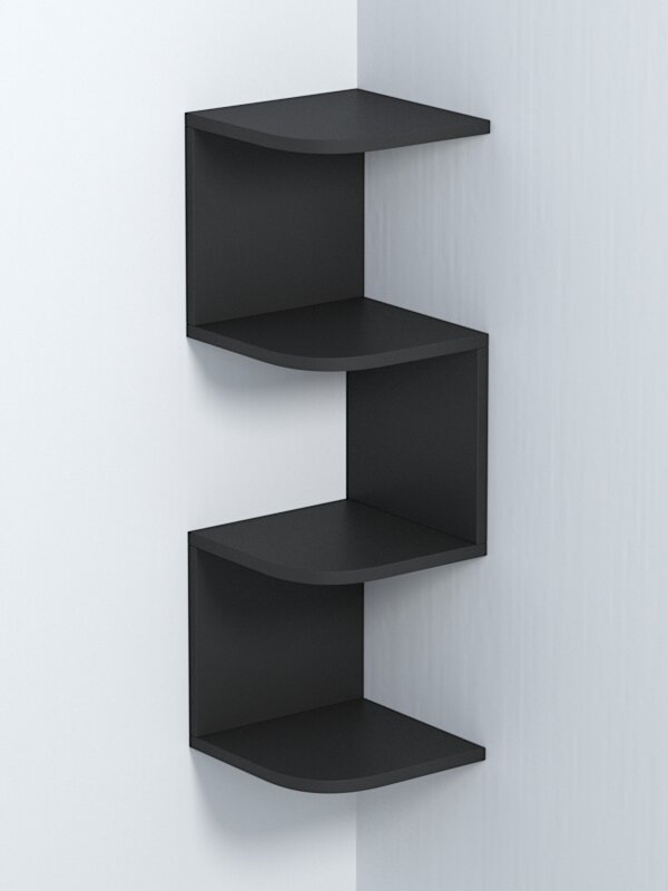 Полка настенная "вайб" №12, Черный. Производитель товара - компания Westcom.