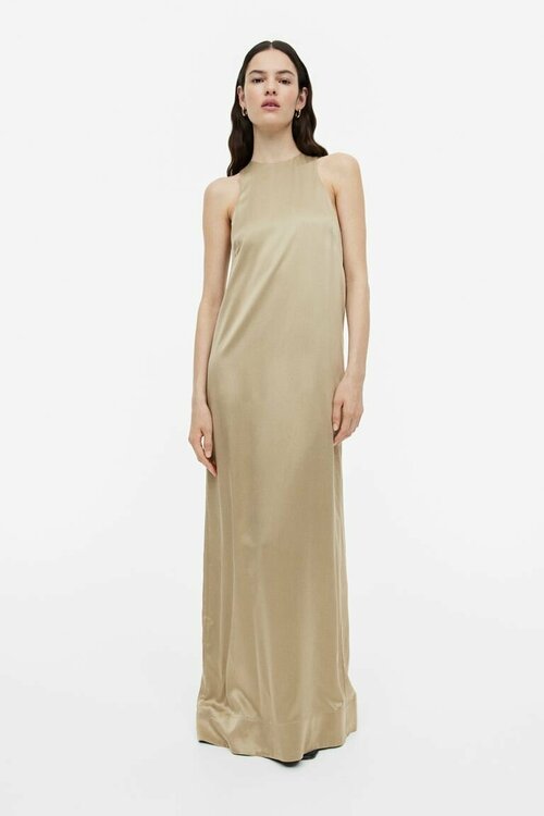 Платье H&M, размер 38, бежевый