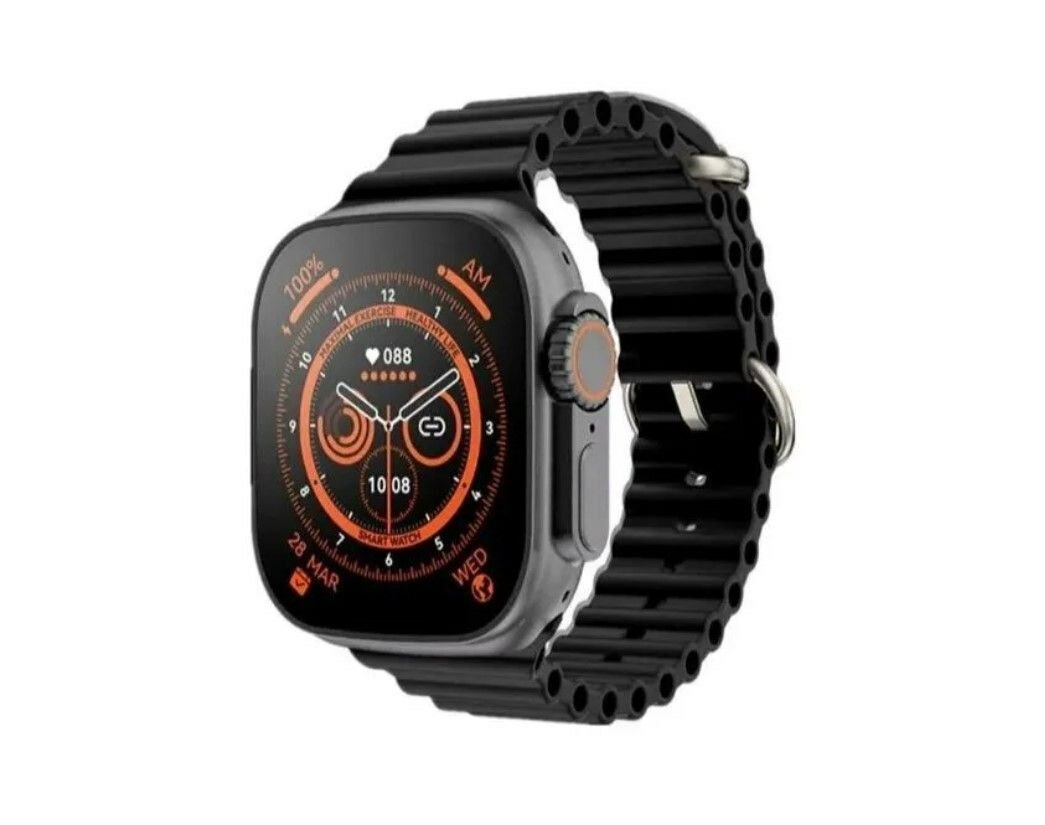 Смарт часы Smart Watch 8 Ultra мужские и женские с NFC, черные