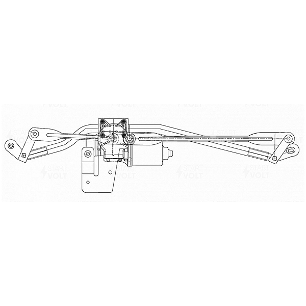 STARTVOLT vwa-16050 (VWA16050) стеклоочиститель в сборе для а / м Peugeot (Пежо) Boxer (Боксер) (06-) / Citroen (Ситроен)