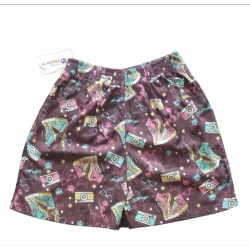 фото Шорты karim, размер 48, бордовый