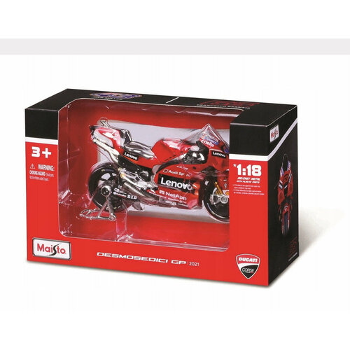 Мотоцикл Maisto Ducati Desmosedici GP 2021 1:18 39360 мотоцикл maisto 1 18 moto gp 2021 ducati desmosedici 36379