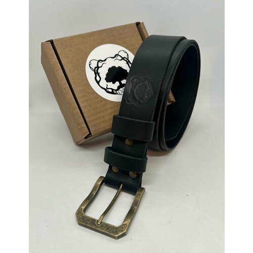 фото Ремень , размер 126, черный oak leather