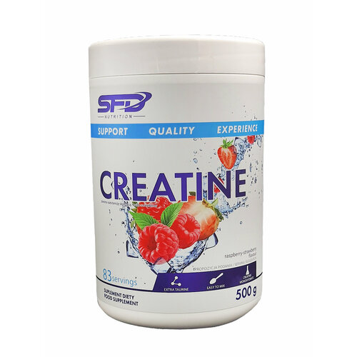 SFD, Creatine, 500г (Малина-клубника)