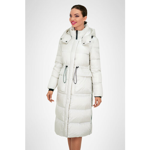 Пуховик Fashion Milano, размер 48, белый
