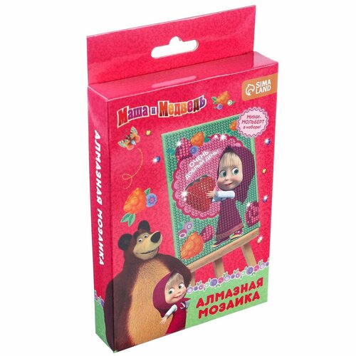 Мозаика алмазная 16х105 см Маша и Медведь 509₽