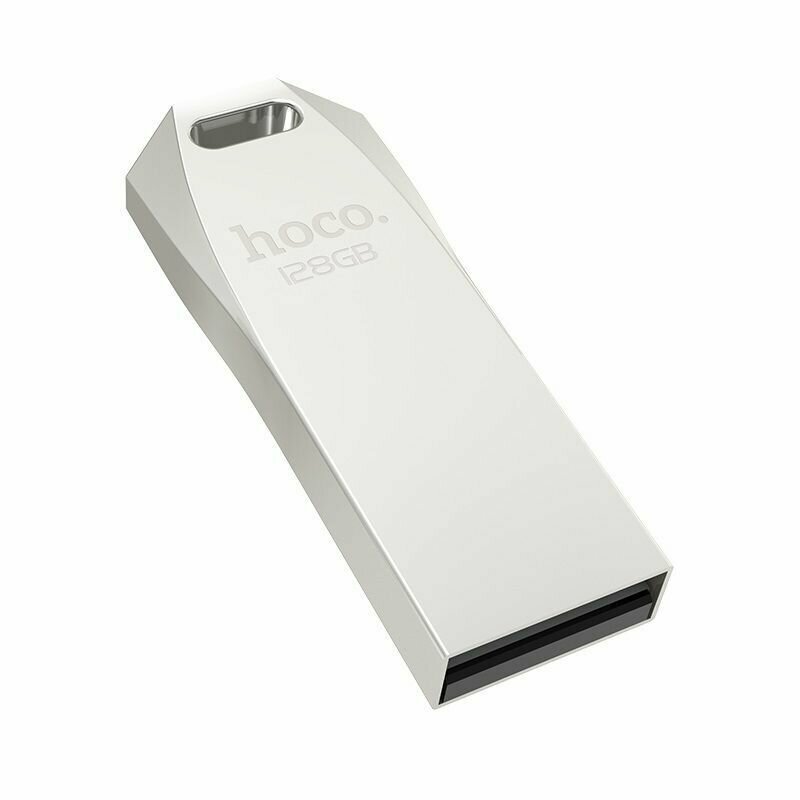 Флеш-накопитель HOCO UD4 128GB USB2.0 металл серебряный