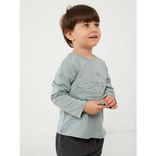 фото Лонгслив isobel, размер 12-18 мес, зеленый