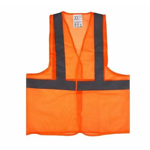 Жилет светоотражающий оранжевый (размер XL) жилет безопасности светоотражающий желтый xl на липучке autostandart 1шт