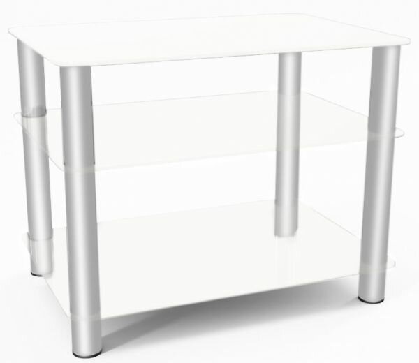 фото Hi-Fi тумбы и стойки MD 108-3 серебро/прозрачное стекло