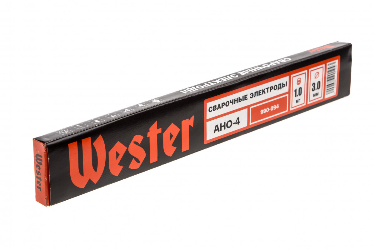 Электрод для ручной дуговой сварки Wester 990-094 АНО-4, 3 мм, 1 кг