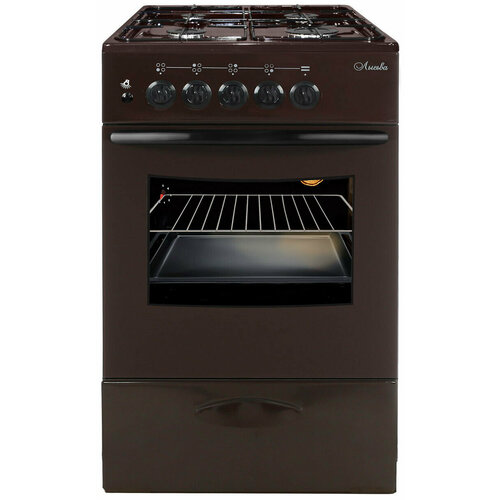 Газовая плита Лысьва ГП 4к20 МС-2у коричневая без крышки реш чугун 1983000₽