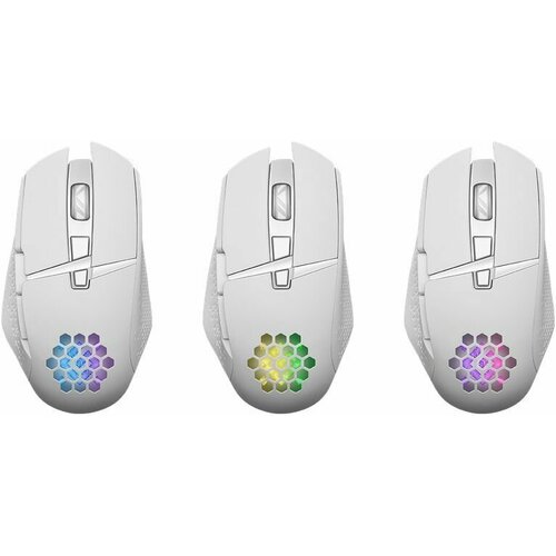 Мышь Defender Glory GM-514 игровая оптическая беспроводная USB белый 52513 148600₽