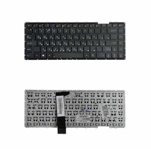 Keyboard / Клавиатура для ноутбука Asus F401, F401A, F401U, X401, X401A, X401U, черная без рамки, гор. Enter ZeepDeep клавиатура для ноутбука asus f401 f401a f401u x401 x401a x401u черная без рамки гор enter