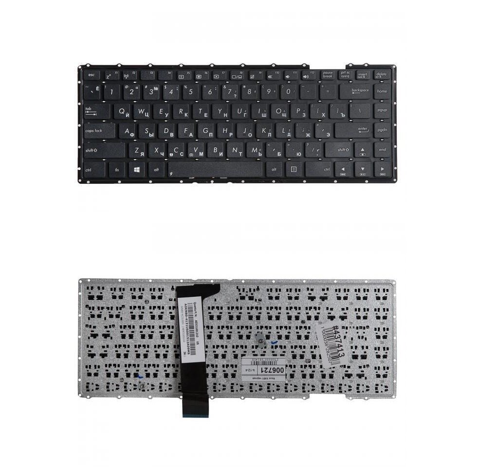 Keyboard / Клавиатура для ноутбука Asus F401 F401A F401U X401 X401A X401U черная без рамки гор. Enter ZeepDeep