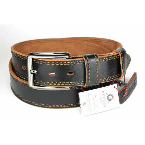 фото Ремень remart, размер 120, коричневый