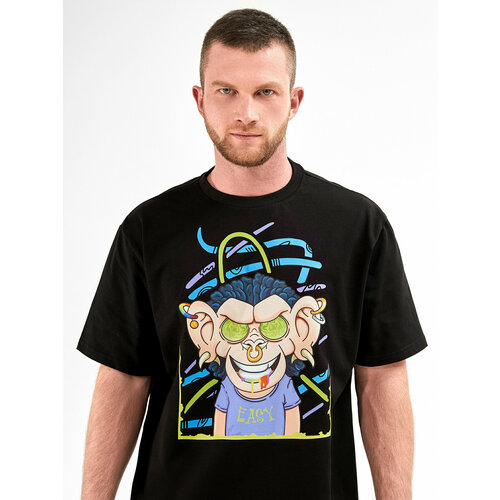 фото Футболка демидовская мануфактура, размер l, черный