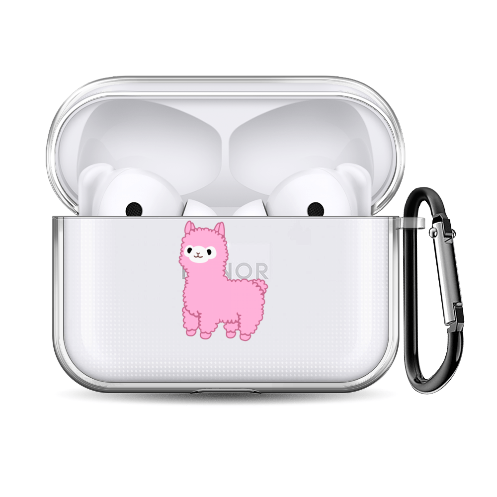Чехол для наушников Honor Earbuds 2 Lite/2 SE "Розовые ламы" — фото 1