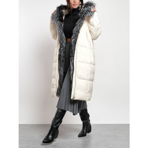 фото Пуховик, размер xxl, бежевый нет бренда