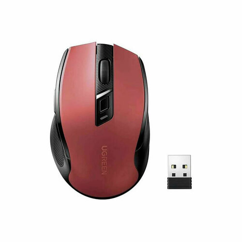 Мышь Ugreen Ergonomic Red 25752 177100₽