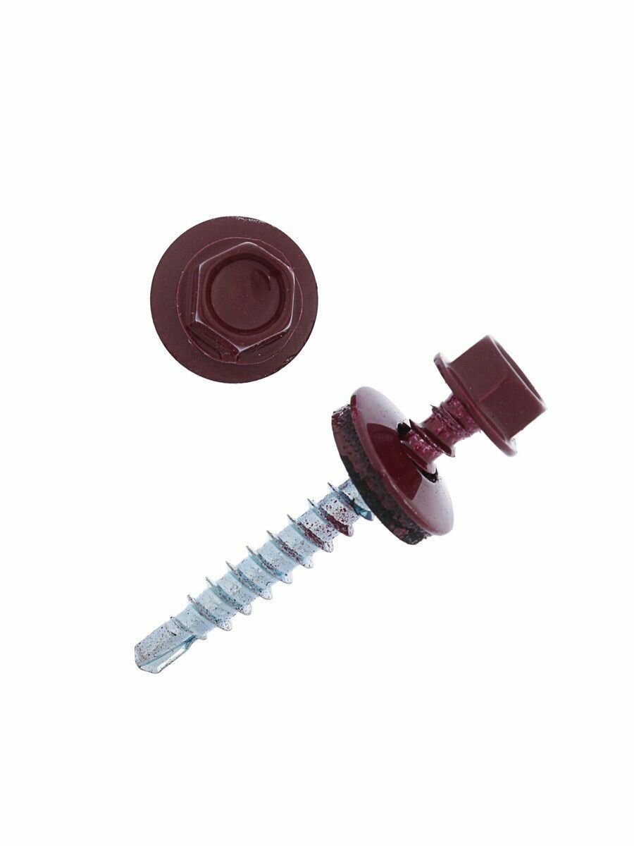 фото Саморез 4,8х20 кровельный RAL3005 красное вино (25 шт)