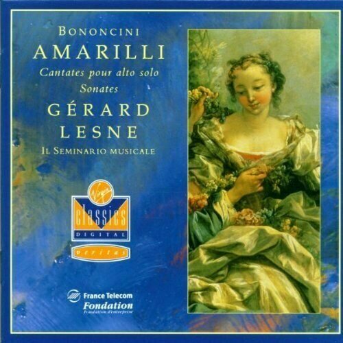 AUDIO CD Bononcini: Amarilli Cantatas for solo countertenor, Sonatas / Lesne, Il Seminario musicale. 1 CD mendelssohn les 6 sonates pour orgue organ sonatas