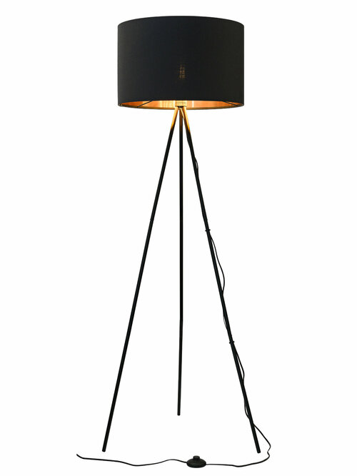 Светильник напольный HT-772B, ARTSTYLE, черный/золото, металлический, E27