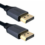 Кабель TUBON DisplayPort - DisplayPort 2.1 16К/30HZ, 8K/60Hz, 4k/240Hz, HDR, ПВХ OD6.0 DD04 1м - изображение