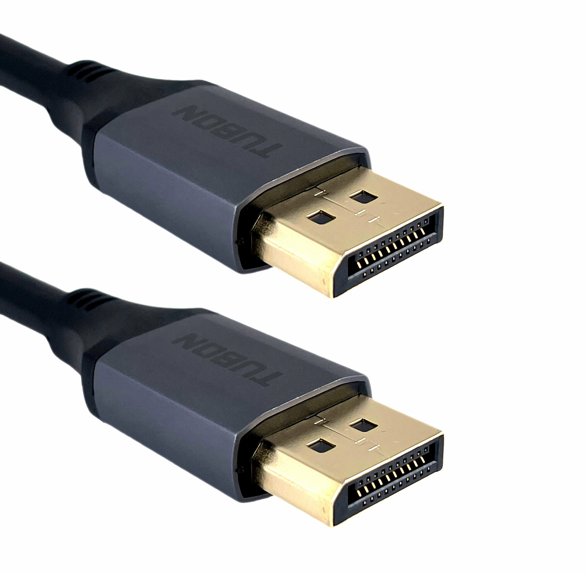 Кабель TUBON DisplayPort - DisplayPort 2.1 16К/30HZ, 8K/60Hz, 4k/240Hz, HDR, ПВХ OD6.0 DD04 1м