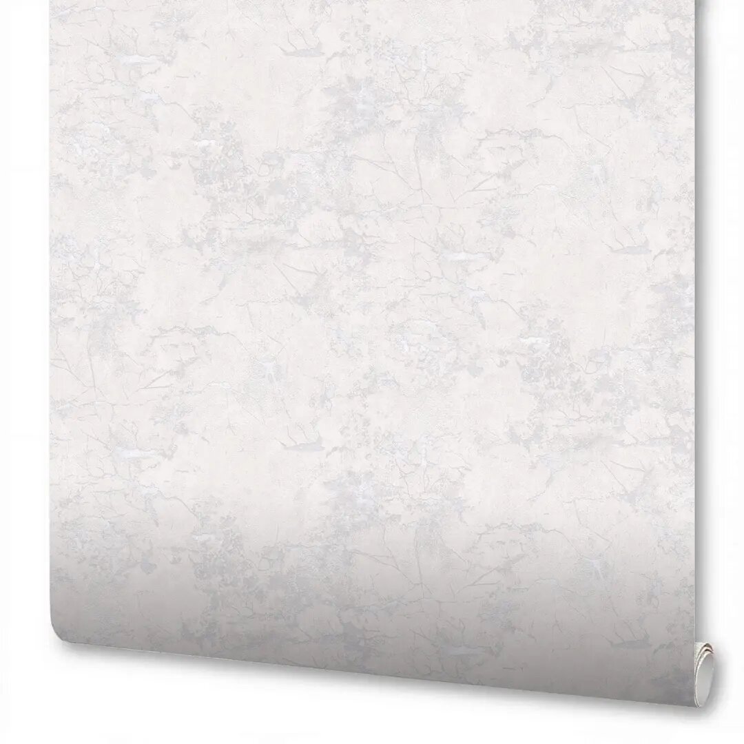 Обои флизелиновые Wallsecret Grungel молочные 8680-11 - фото №2
