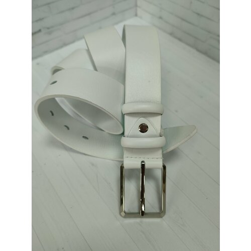 фото Ремень mayer, размер 110, белый