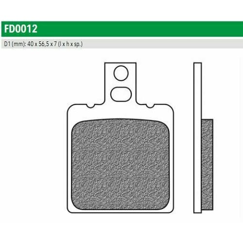 FD0012TS Тормозные колодки для CZ, JAWA, DUCATI, KTM, YAMAHA (FDB207ST