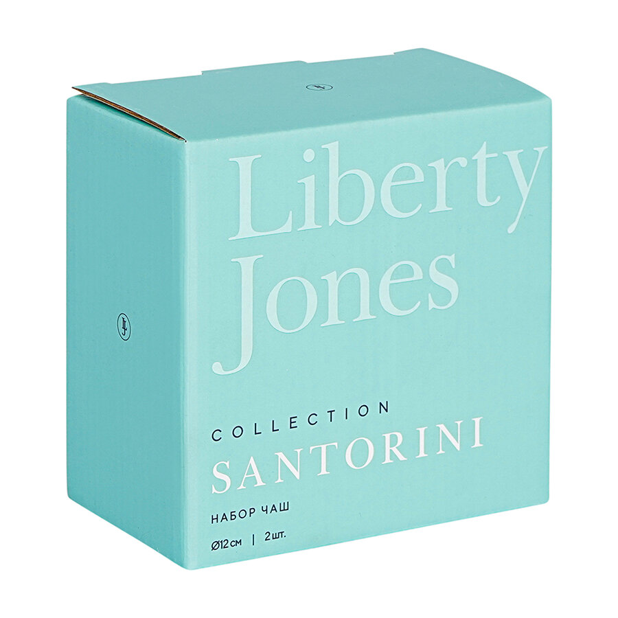 Чаша Santorini 240 мл фарфоровая пиала белая в наборе из 2 шт Liberty Jones LJ0000196 — фото 1
